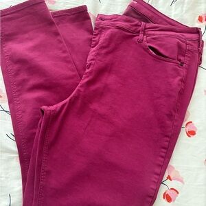 Old Navy Rockstar Women's Fuchsia Super Skinny Jeans 18
